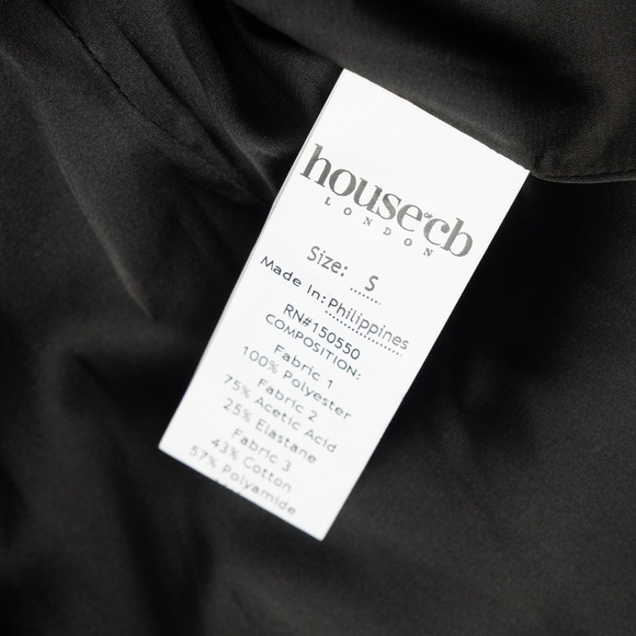 House of CB. Nikita - Black Satin and Lace Corset Dress. - Picture 13 of 13